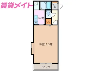 リブェール桜【3階】の間取り