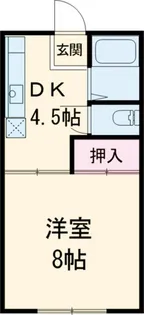 政海ハイツ【2階】の間取り