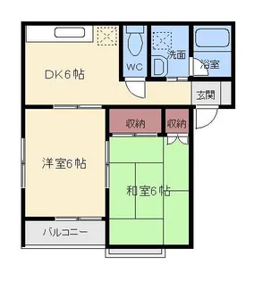 ラモベールC棟【1階】の間取り