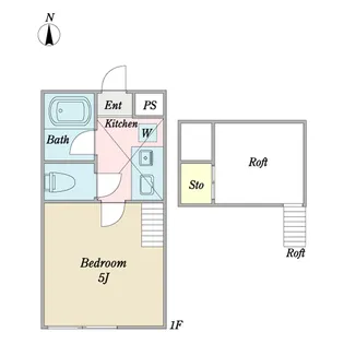 アーバンシティ中野栄【2階】の間取り
