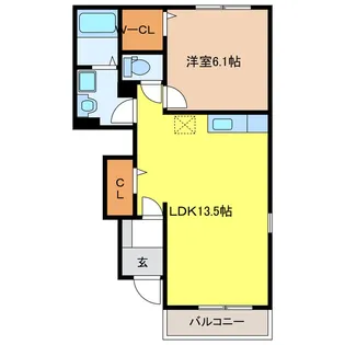 ローレルコート【1階】の間取り