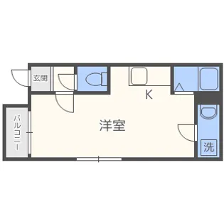 北海道札幌市中央区南五条西22【マンション】の間取り