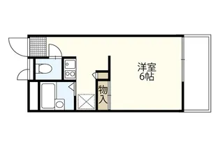 1Kの間取り画像