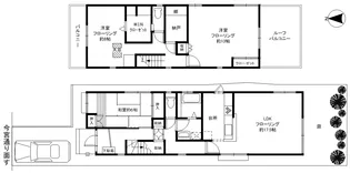 京都府京都市北区小山板倉町【一戸建】の間取り