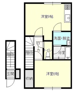 HKハイツ【2階】の間取り