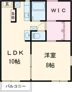 パークハイツA【1階】の間取り