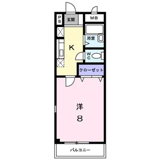 ペンサミエント【2階】の間取り