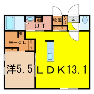 Arex Lincke II【1階】の間取り