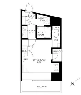 ティエドゥール麻布台【6階】の間取り