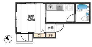 石井ビル【4階】の間取り
