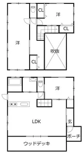 宮崎県宮崎市学園木花台桜2【一戸建】の間取り