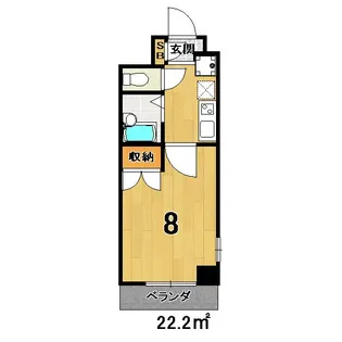 Raffine御所西【1階】の間取り