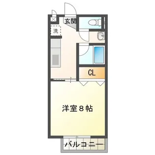 CLAIR KASUMI【1階】の間取り
