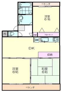 クレールアビタシオン【3階】の間取り