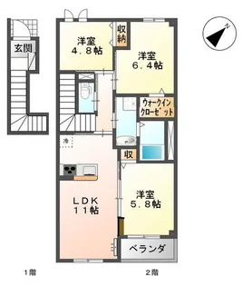 侑信輪II【1階】の間取り