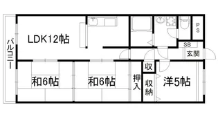 メゾントワ【4階】の間取り