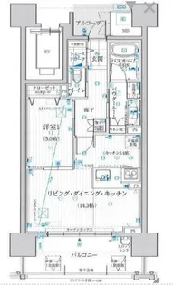 静岡県浜松市中央区中央1【マンション】の間取り