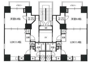 プレイアデ神保町【11階】の間取り