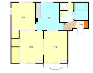 パークサイドリラ B棟【1階】の間取り