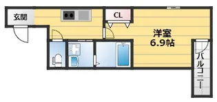 1Kの間取り画像