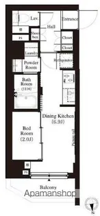 東京都中野区江原町2【マンション】の間取り