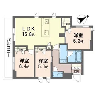 グランセレーノ 大井仙台坂【2階】の間取り