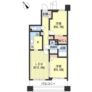 ガーデンアヴェニュー妙典【7階】の間取り