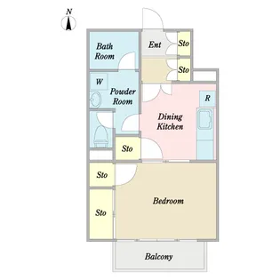 パールハイツアンビル【3階】の間取り