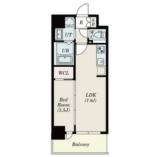 Alivis堺浜寺【8階】の間取り