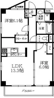 ウインドヒル鎌ケ谷【6階】の間取り