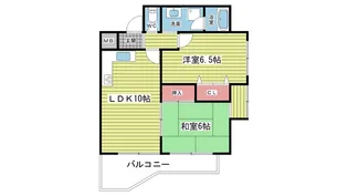 大阪府豊中市刀根山元町【マンション】の間取り