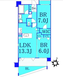 クリオ南太田【1階】の間取り