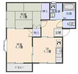 ルーバン【2階】の間取り