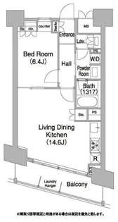 コンフォリア芝浦バウハウス【13階】の間取り