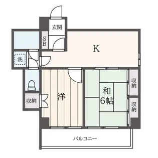 ビューラー堀之内【3階】の間取り