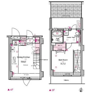 東京都渋谷区恵比寿2【マンション】の間取り