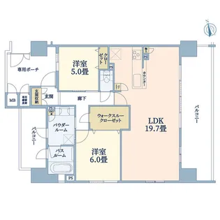 エステムコート中之島GATE【10階】の間取り
