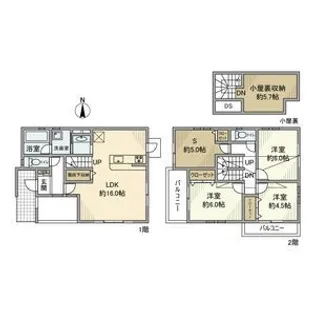 埼玉県さいたま市大宮区櫛引町1【一戸建】の間取り