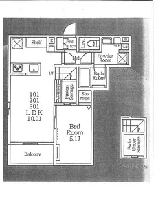 ルピナスガーデン代田【2階】の間取り