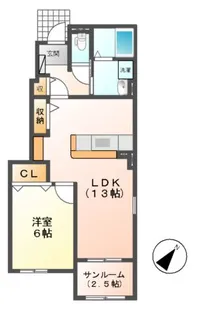 ihana I・II【1階】の間取り