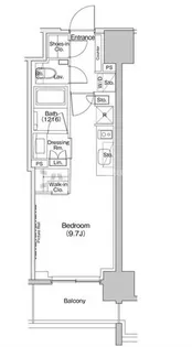 ザ・パークハビオ元浅草プレイス【2階】の間取り