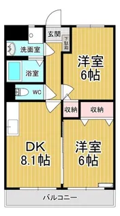 Y.Mジェイド【4階】の間取り