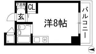 カーサ鹿谷【4階】の間取り