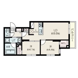 北海道札幌市西区発寒三条2【マンション】の間取り