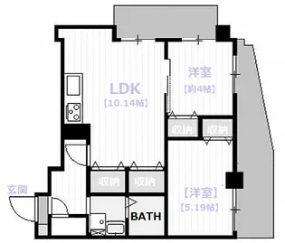 Axis Bld【5階】の間取り