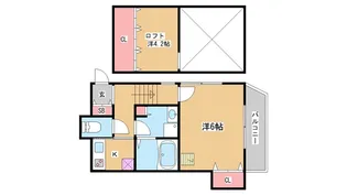 グランメール腕塚ANNEX【1階】の間取り