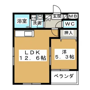 アルトラーデ本陣通【3階】の間取り
