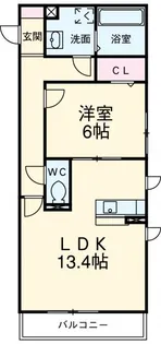 エルシア【3階】の間取り