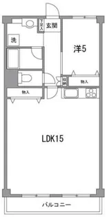 品川芙蓉ハイツ【5階】の間取り