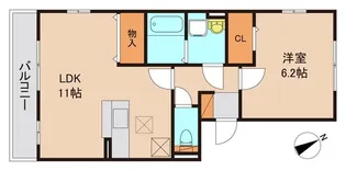 千葉県流山市西平井3【アパート】の間取り